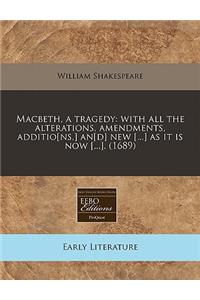 Macbeth, a Tragedy
