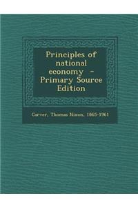 Principles of National Economy