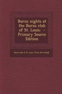 Burns Nights at the Burns Club of St. Louis;