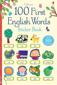 100 First Words in English Sticker Book