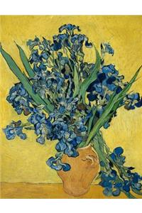 Irises, Vincent Van Gogh. Graph Paper Journal
