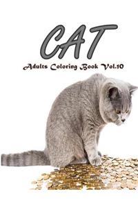 Cat: Adults Coloring Book Vol.10: An Adult Coloring Book of Cats in a Variety of Styles