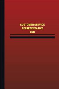 Customer Service Representative Log (Logbook, Journal - 124 pages, 6 x 9 inches)