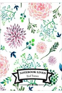Lined Notebook - Floral: Notebook Journal Diary, 110 Lined Pages, 7 X 10