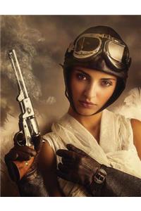 A Hired Gun - Steampunk Blank Sketchbook
