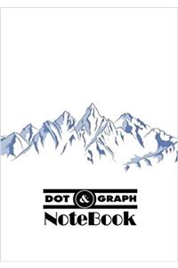 Notebook Dot-grid,graph Snowy Mountain