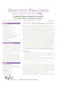 Effective Practices for Academic Leaders