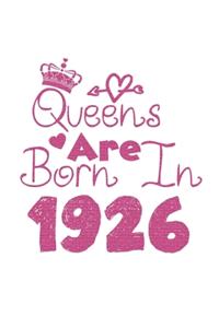Queens Are Born In 1926 Notebook