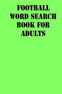 Football Word Search Book For Adults