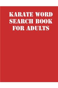 Karate Word Search Book For Adults