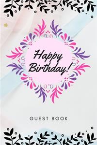 Happy Birthday Guest Book
