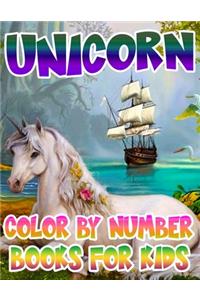 Unicorn Color By Number Books For Kids