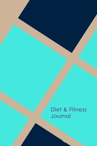 Diet & Fitness Journal: 90 Day Food Journal and Fitness Tracker: Record Eating, Plan Meals, and Set Diet and Exercise Goals for Optimal Weight Loss.