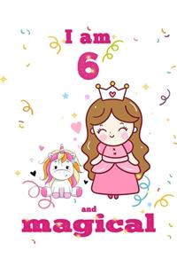 unicorn journal i am 6 and magical