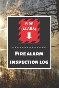 Fire alarm inspection log