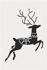 Scandanvian Reindeer, Christmas Notebook Kids, Lined Journal/Notes Christmas (Type 2)
