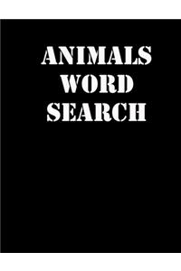 animals word search