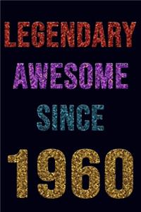 Legendary Awesome Since 1968 Notebook Birthday Gift