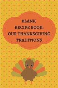 Blank Recipe Book