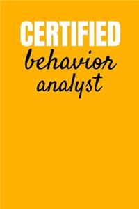 Certified Behavior Analyst