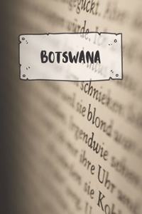 Botswana: Ruled Travel Diary Notebook or Journey Journal - Lined Trip Pocketbook for Men and Women with Lines