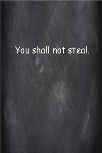 2020 Weekly Planner Religious Modern Wording 7th Commandment Chalkboard Style