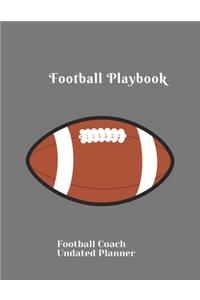 Football Playbook Football Coach Undated Planner
