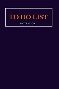 To Do List Notebook - Libreta - Cahier - Taccuino - Notizbuch