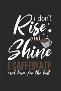 Coffee lover I caffeinate Notebook