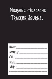 Migraine Headache Tracker Journal
