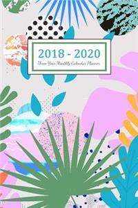 2018 - 2020 Three Year Monthly Calendar Planner