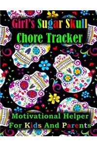 Girls Sugar Skull Chore Tracker Journal