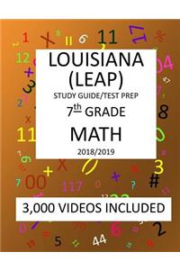 7th Grade LOUISIANA LEAP, 2019 MATH, Test Prep