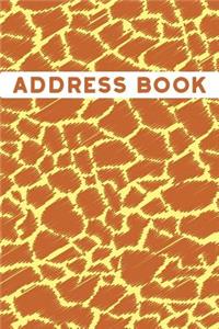 Giraffe Animal Pattern Address Book
