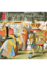 British Library - Alice in Wonderland mini wall calendar 2019 (Art Calendar)
