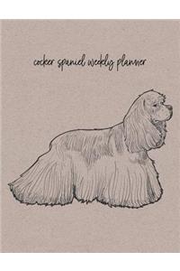Cocker Spaniel Weekly Planner
