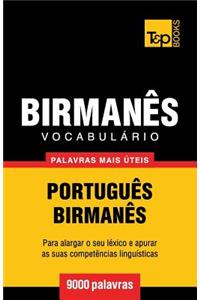 Vocabulário Português-Birmanês - 9000 palavras mais úteis