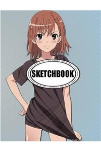 Sketchbook : Girl Anime 08: 120 Pages of 8.5 x 11 Blank Paper for Drawing, Doodling or Sketching (Sketchbooks)