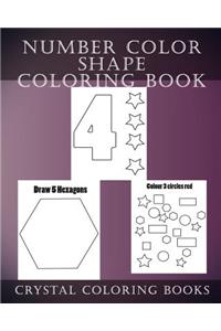 Number Color Shape Activity Coloring Book