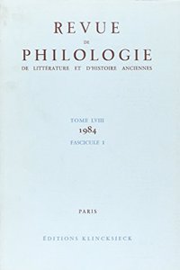 Revue de Philologie 1984/T58,1