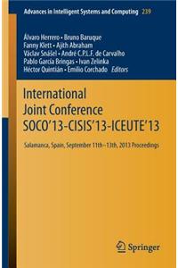International Joint Conference Soco'13-Cisis'13-Iceute'13