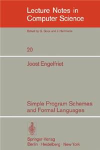 Simple Program Schemes and Formal Languages