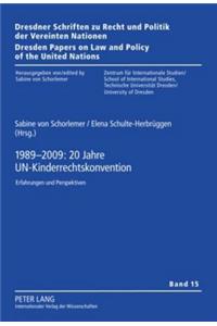 1989-2009: 20 Jahre Un-Kinderrechtskonvention