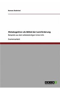 Metakognition als Mittel der Lernförderung