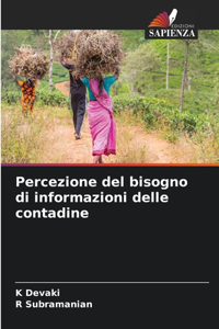 Percezione del bisogno di informazioni delle contadine