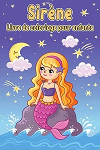 Livre de coloriage de sirène pour les enfants