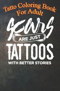 Tatto Coloring Book For Adult