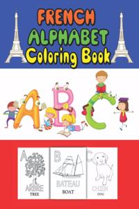 French Alphabet coloring book