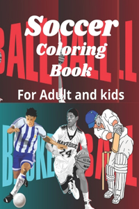 Soccer coloring book