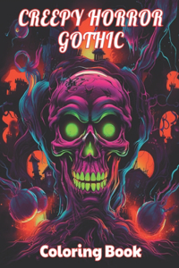Creepy Horror Gothic Coloring Book